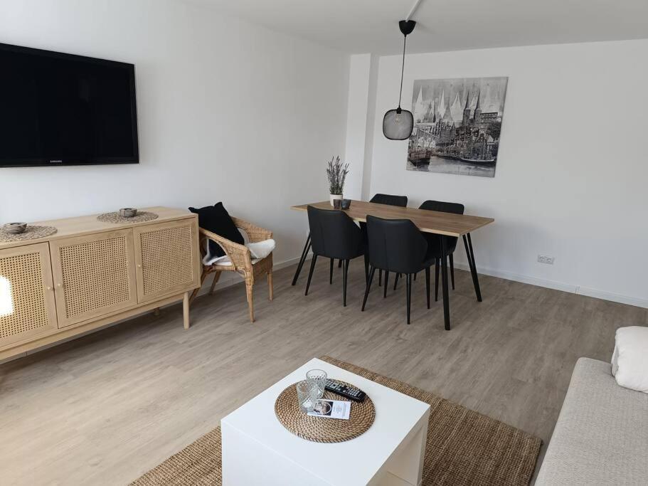 Strandnahe Ferienwohnung تيميندورفير ستراند المظهر الخارجي الصورة